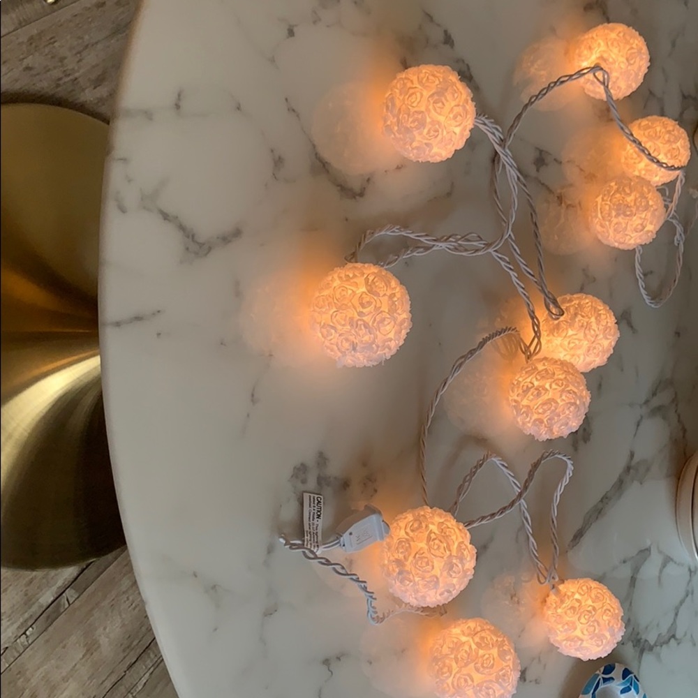 Fabric Flower String Light Set.